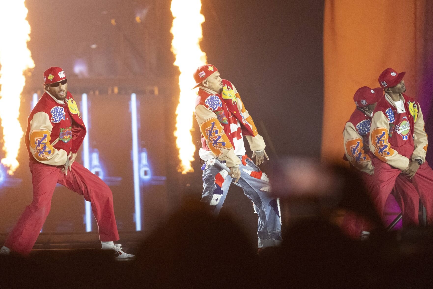 Chris Brown performs at the Dome at America's Center